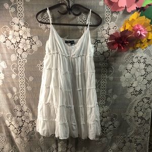 White Tiered Sundress